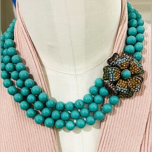 Heidi Daus “Floral Passion” Vintage EUC necklace